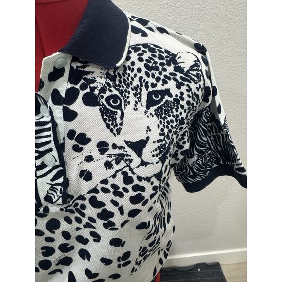 M Size Leonard Sport Zebra,cheetah Animal Women's Polo Shirt, animalcore - Picture 2 of 11
